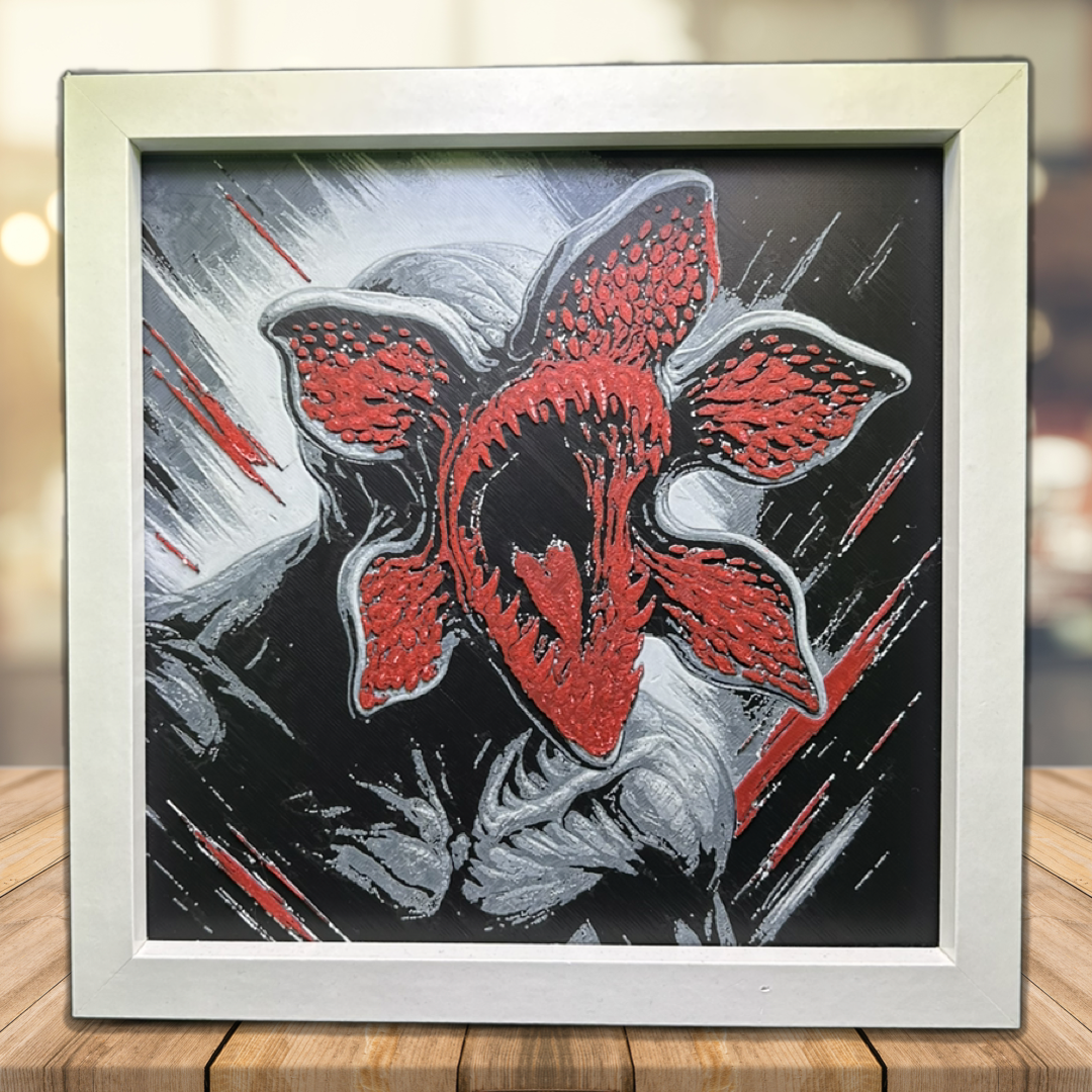 Demogorgon Monster 3D Printed Fan Art – 3D PRINTED WALL ART
