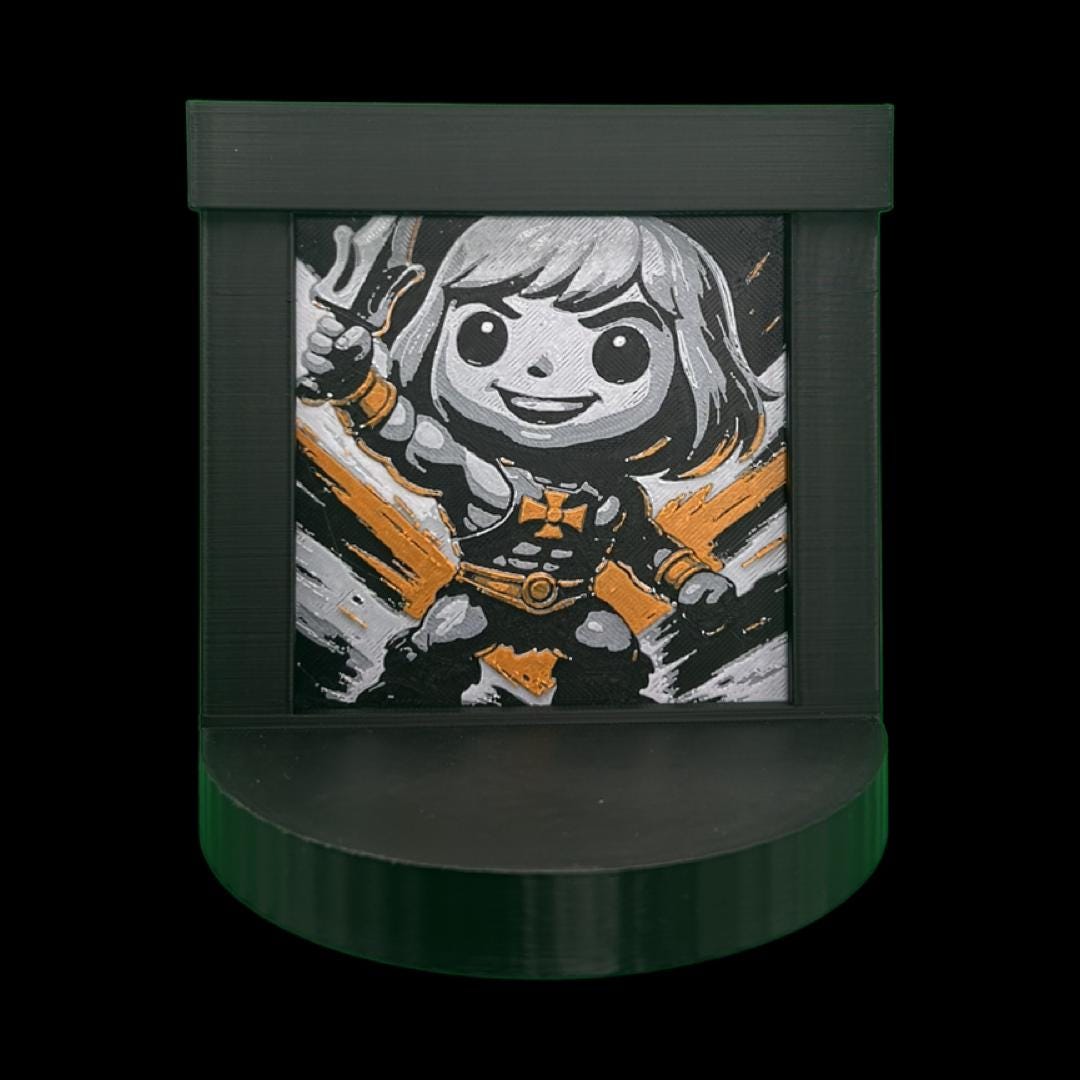 He-Man Funko Pop Stand with 3D Printed Art Backdrop