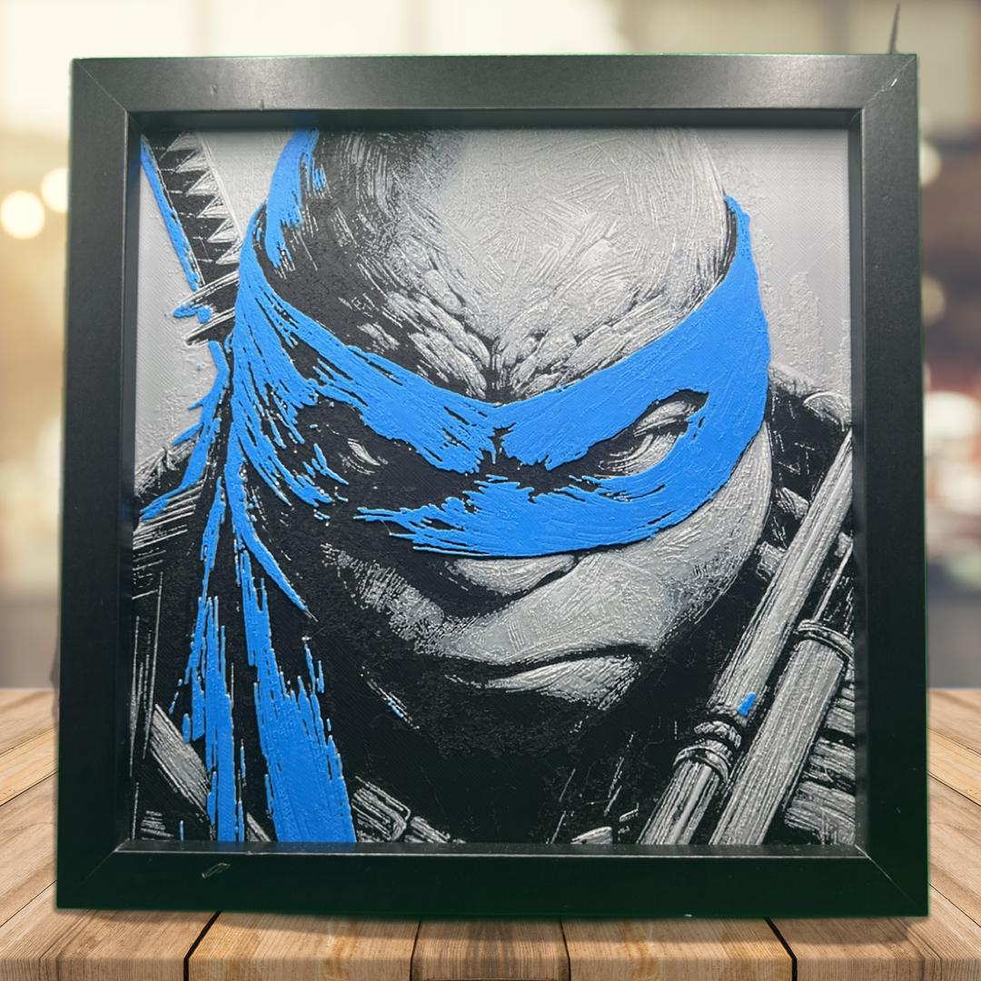 Leonardo - TMNT 3D Printed Fan Art – 3D PRINTED WALL ART