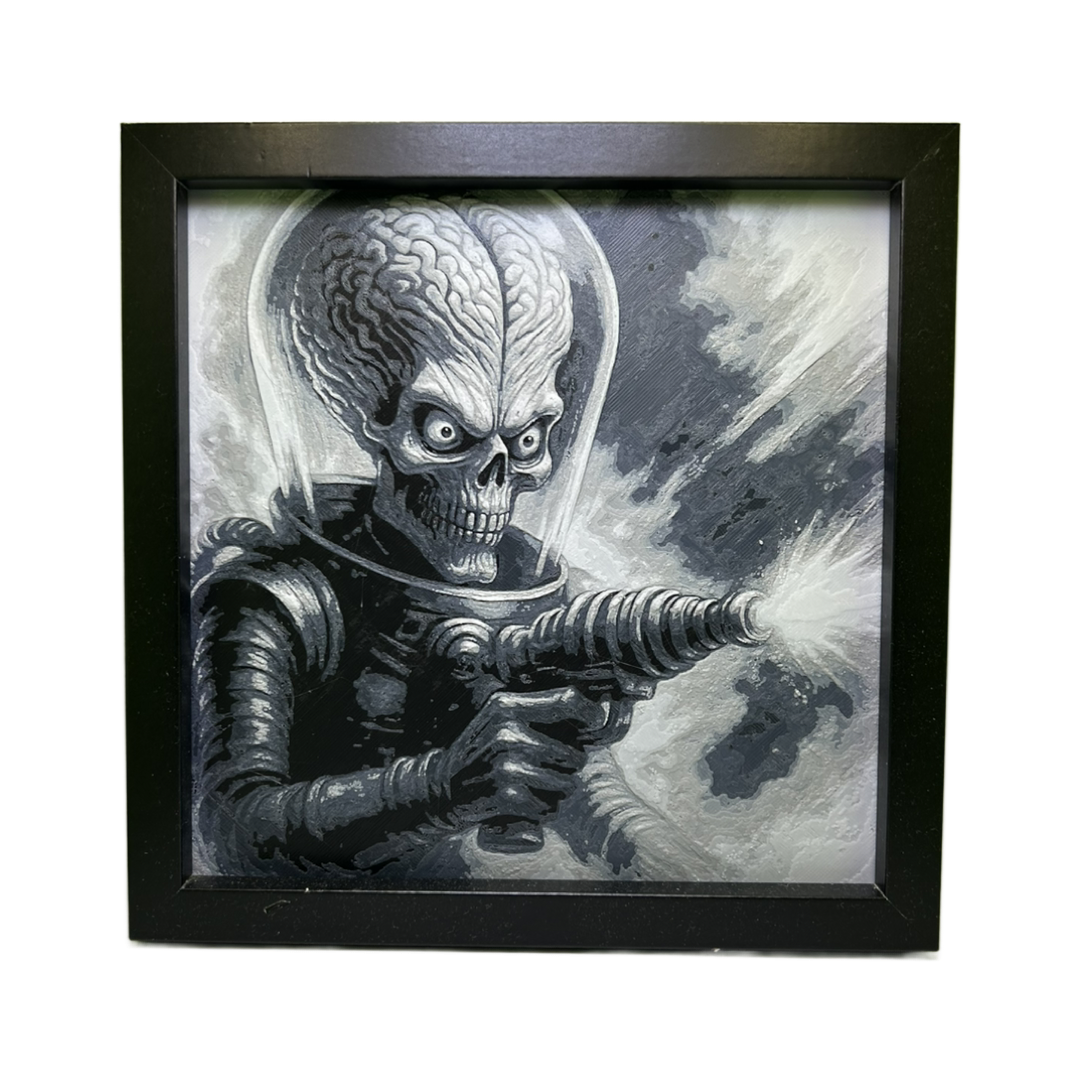 Mars Attacks Alien - 3D Printed Fan Art