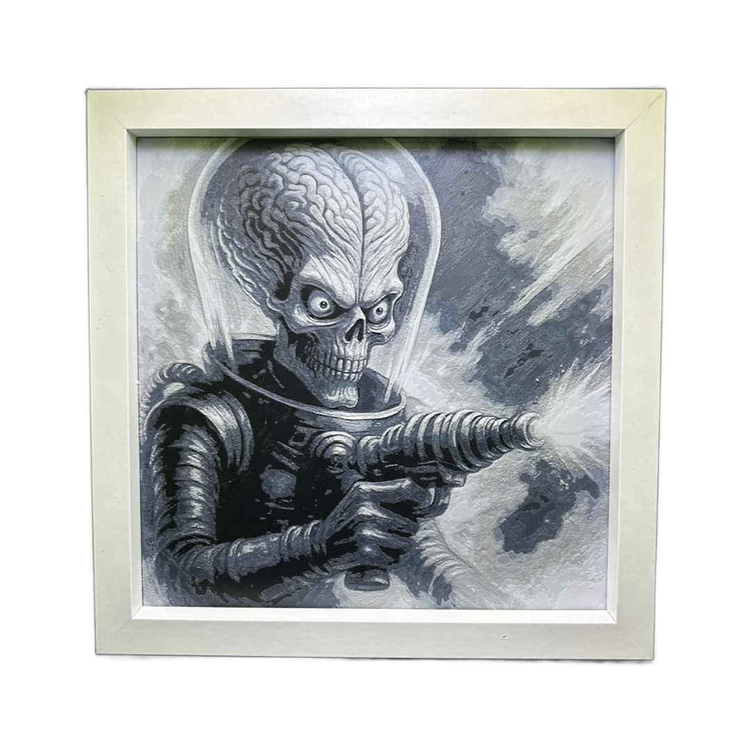 Mars Attacks Alien - 3D Printed Fan Art