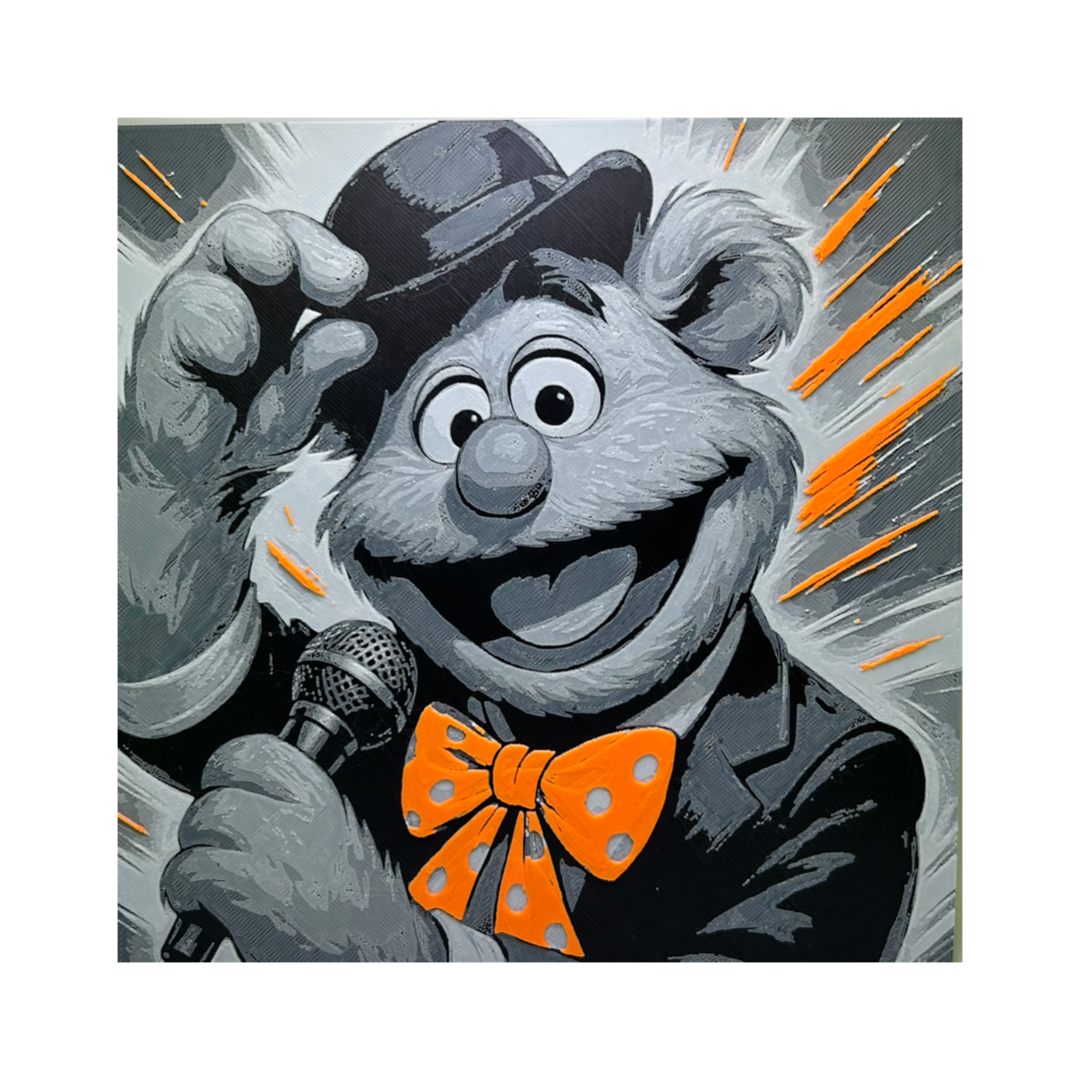 Fozzy Bear - The Muppets Printed Fan Art