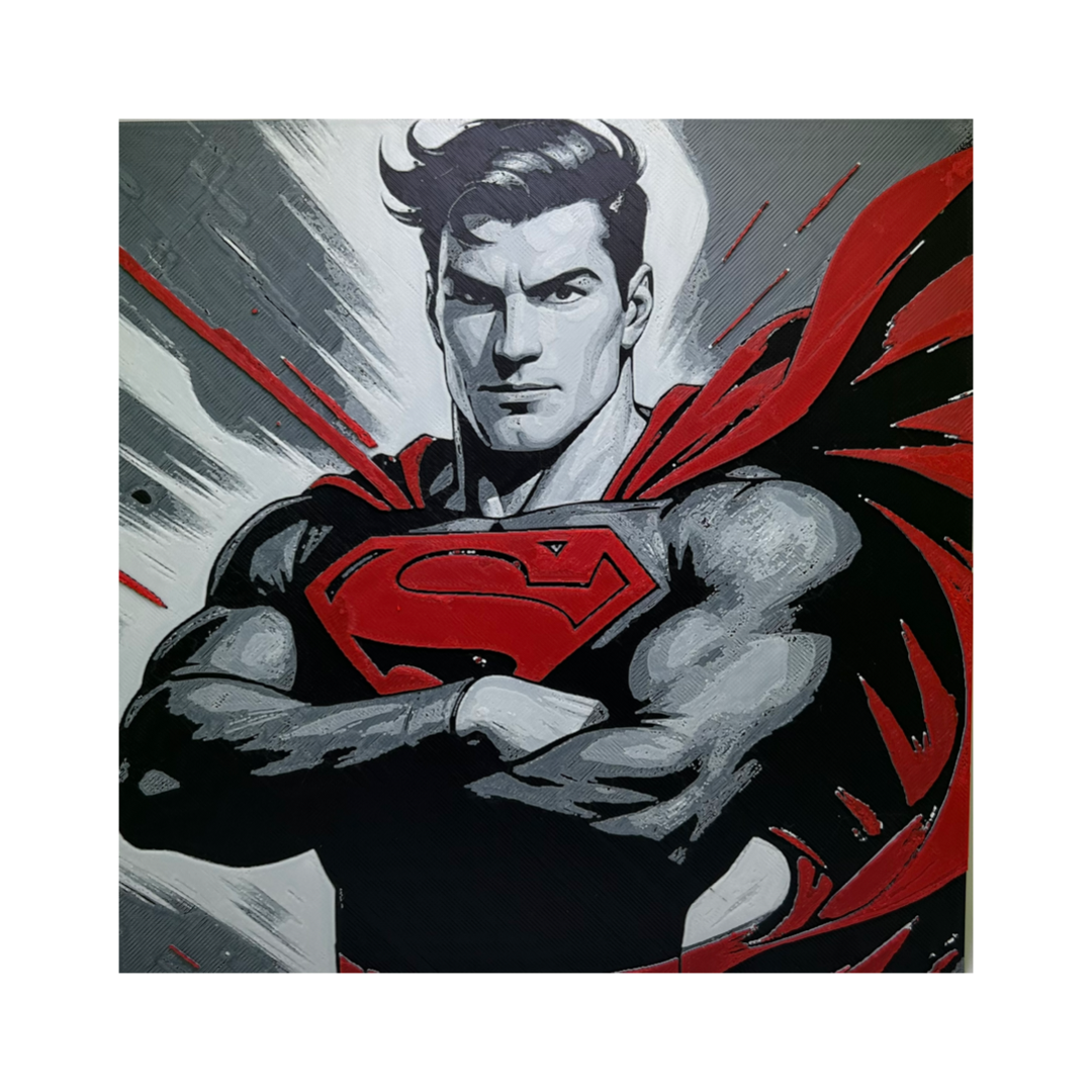 Superman V2 3D Printed Fan Art