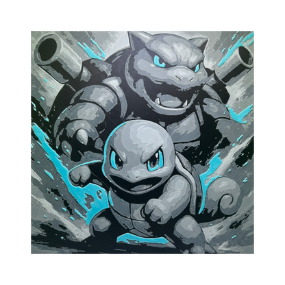 Squirtle & Blastoise Evolution - Pokémon 3D Printed Fan Art