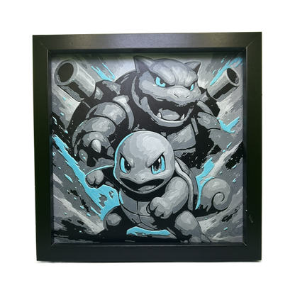 Squirtle & Blastoise Evolution - Pokémon 3D Printed Fan Art