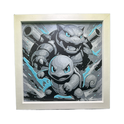 Squirtle & Blastoise Evolution - Pokémon 3D Printed Fan Art