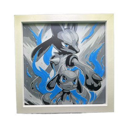 Riolu & Lucario Evolution - Pokémon 3D Printed Fan Art