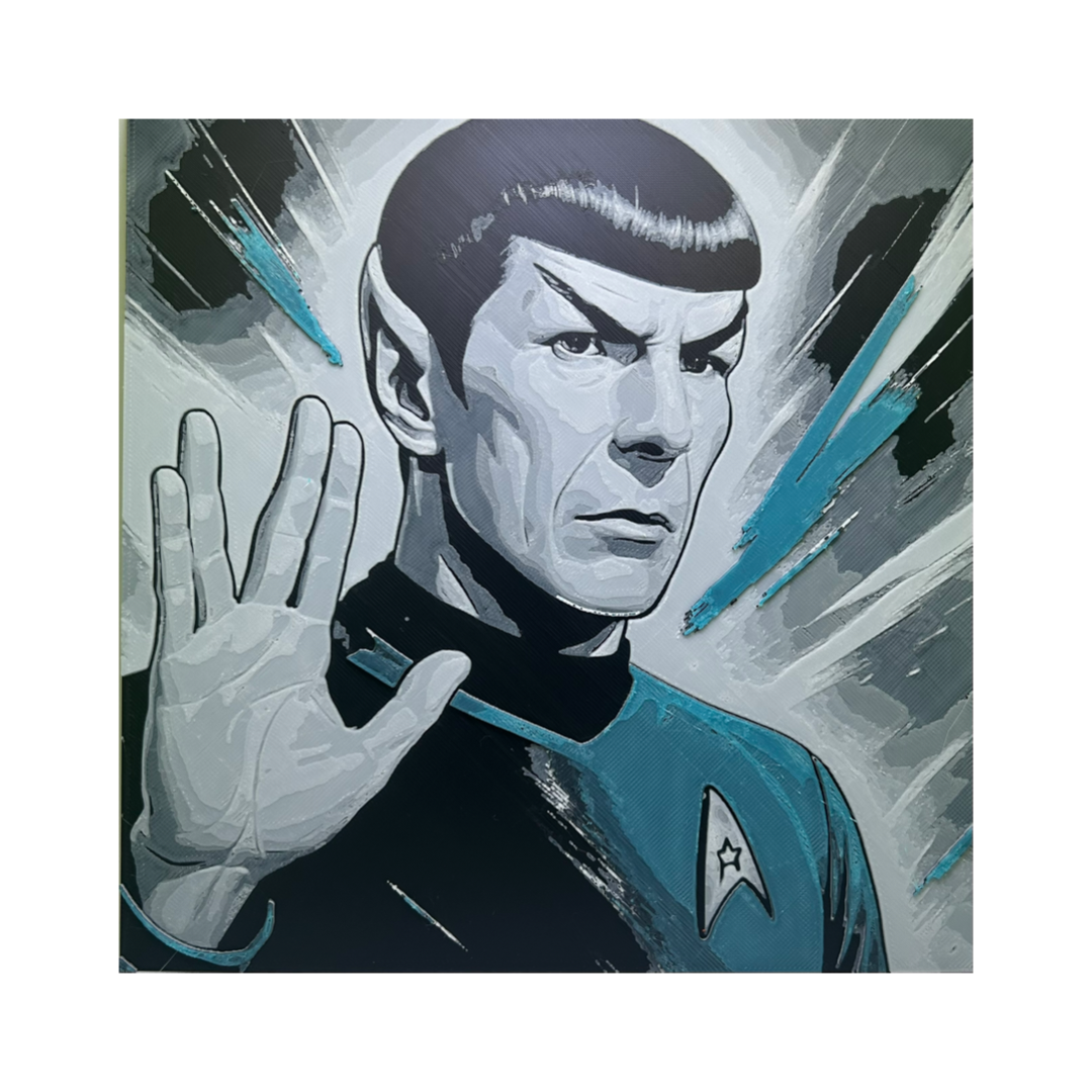 Spock - Star Trek Printed Fan Art
