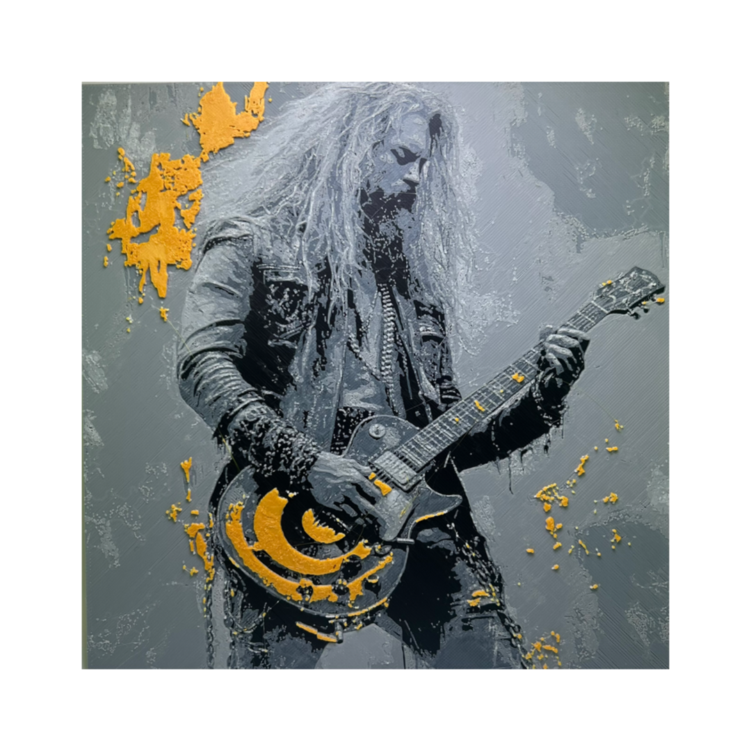 Zakk Wylde 3D Printed Fan Art