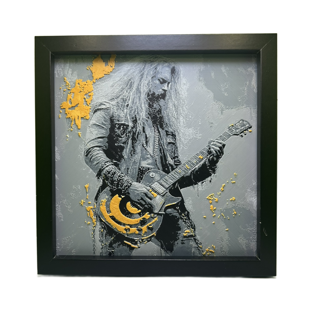 Zakk Wylde 3D Printed Fan Art