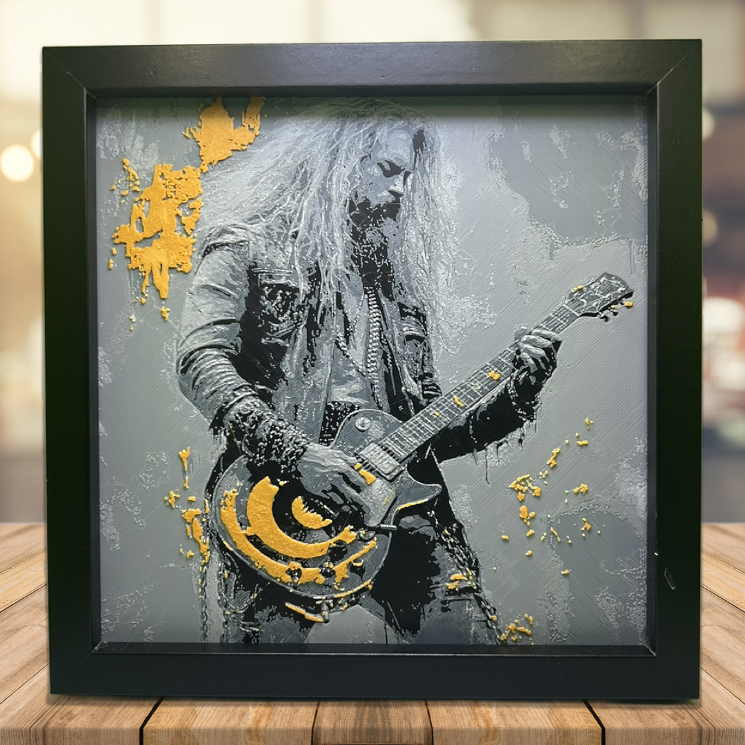 Zakk Wylde 3D Printed Fan Art