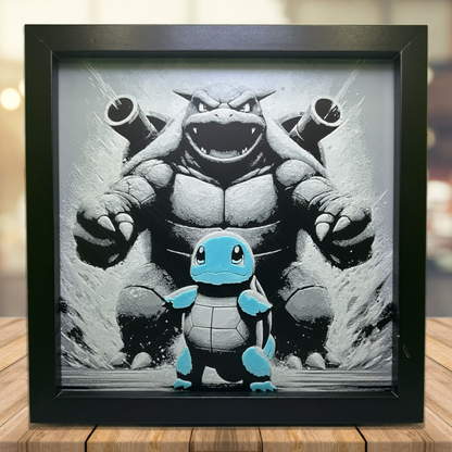 Squirtle Evolution - Pokémon 3D Printed Fan Art