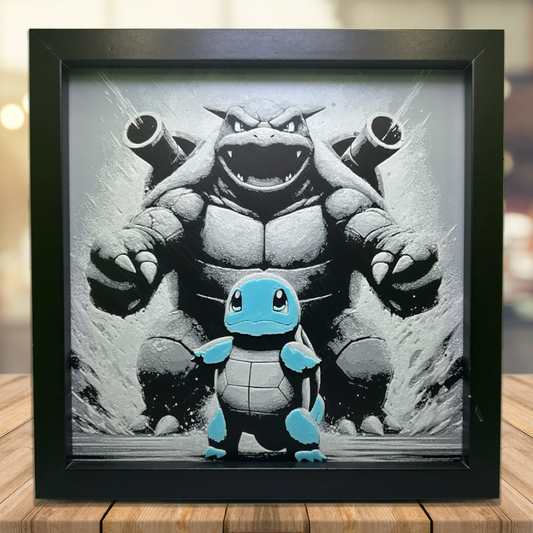Squirtle Evolution - Pokémon 3D Printed Fan Art