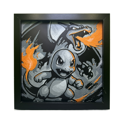Charmander & Charizard Evolution 3D Printed Fan Art