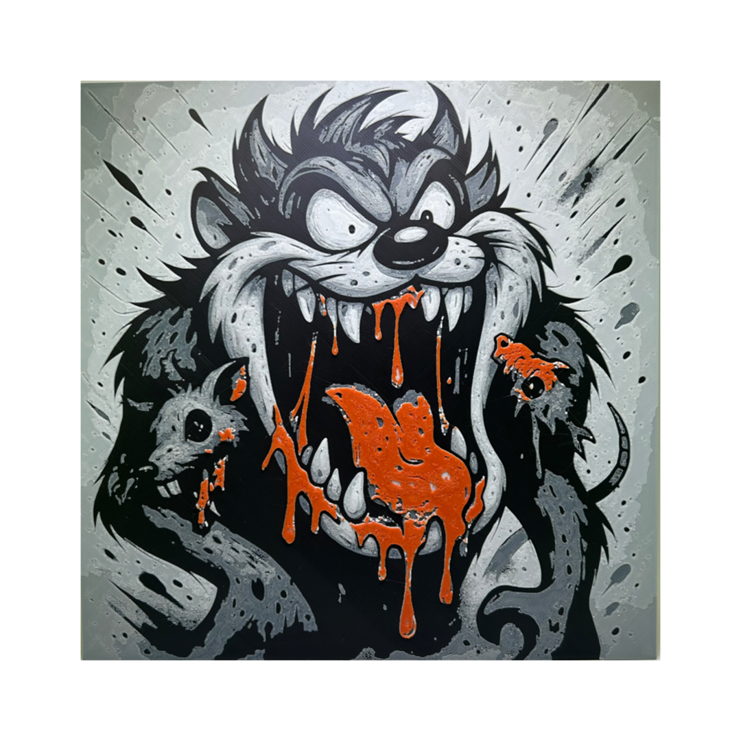 Taz - Rat Fink Style 3D Printed Fan Art