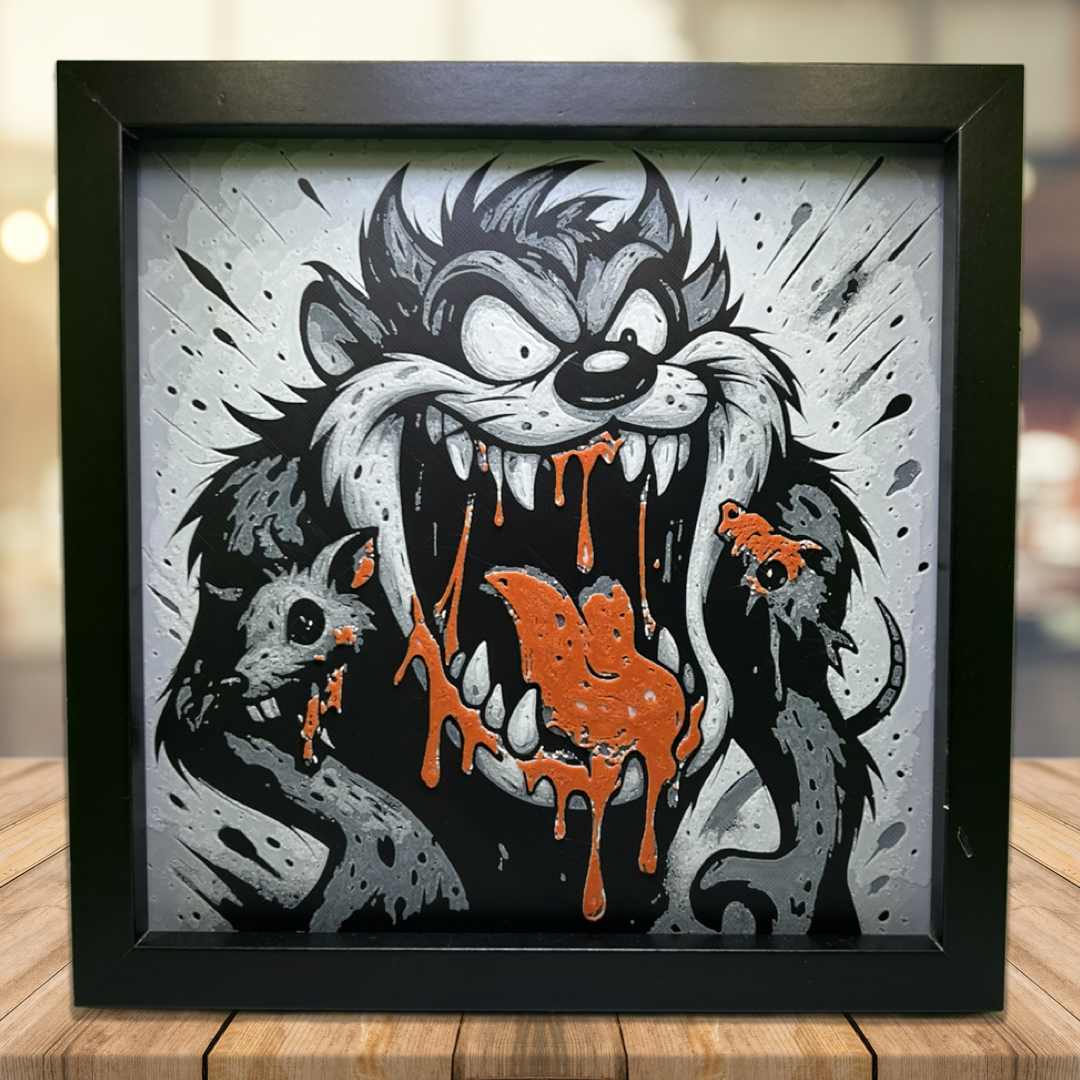 Taz - Rat Fink Style 3D Printed Fan Art
