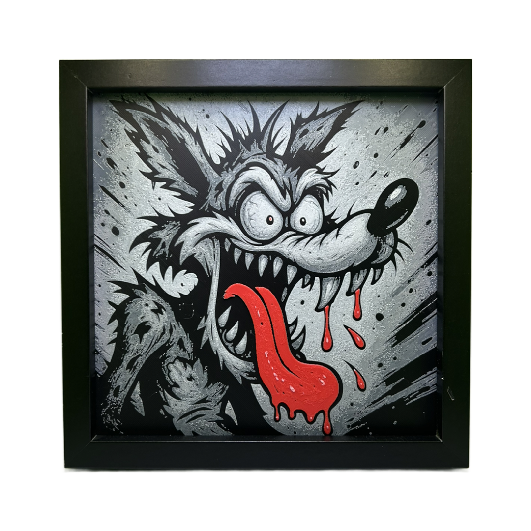 Wile E Coyote - Rat Fink Style 3D Printed Fan Art