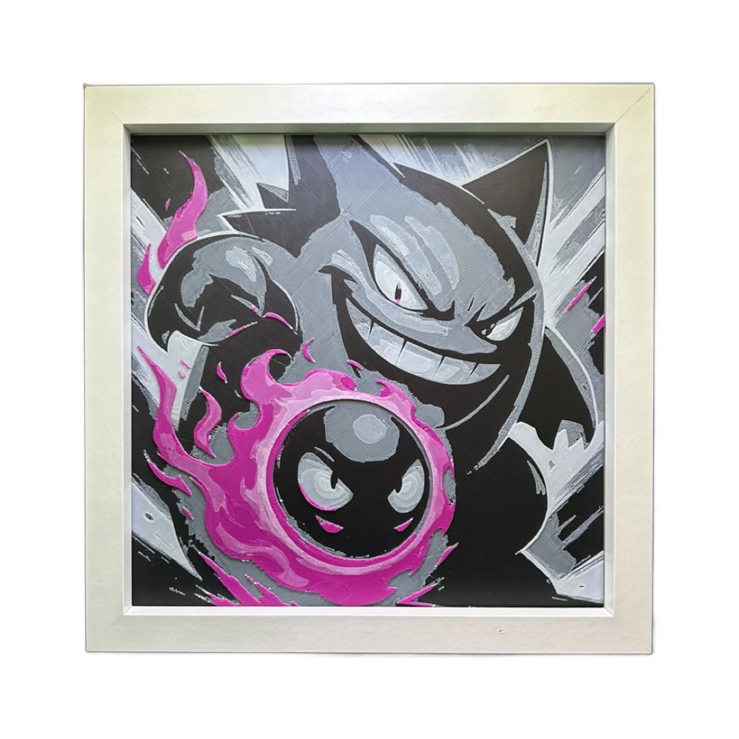 Gastly & Gengar Evolution 3D Printed Fan Art