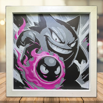 Gastly & Gengar Evolution 3D Printed Fan Art