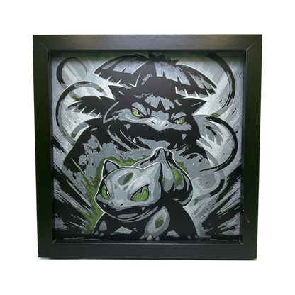 Bulbasaur & Venusaur Evolution - Pokémon 3D Printed Fan Art