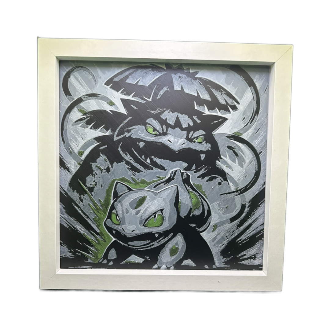 Bulbasaur & Venusaur Evolution - Pokémon 3D Printed Fan Art