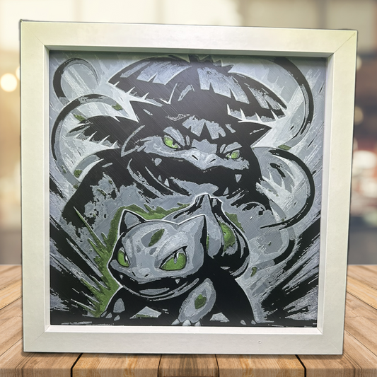 Bulbasaur & Venusaur Evolution - Pokémon 3D Printed Fan Art