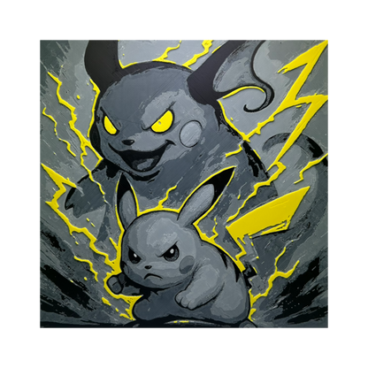 Pikachu & Raichu Evolution - Pokémon 3D Printed Fan Art