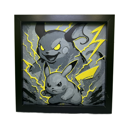 Pikachu & Raichu Evolution - Pokémon 3D Printed Fan Art