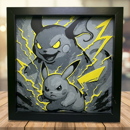 Pikachu & Raichu Evolution - Pokémon 3D Printed Fan Art