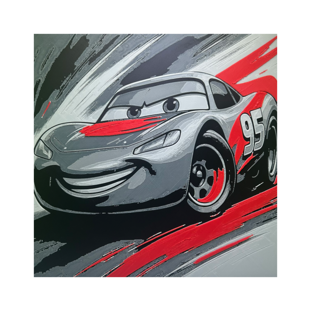 Lightning McQueen 3D Printed Fan Art