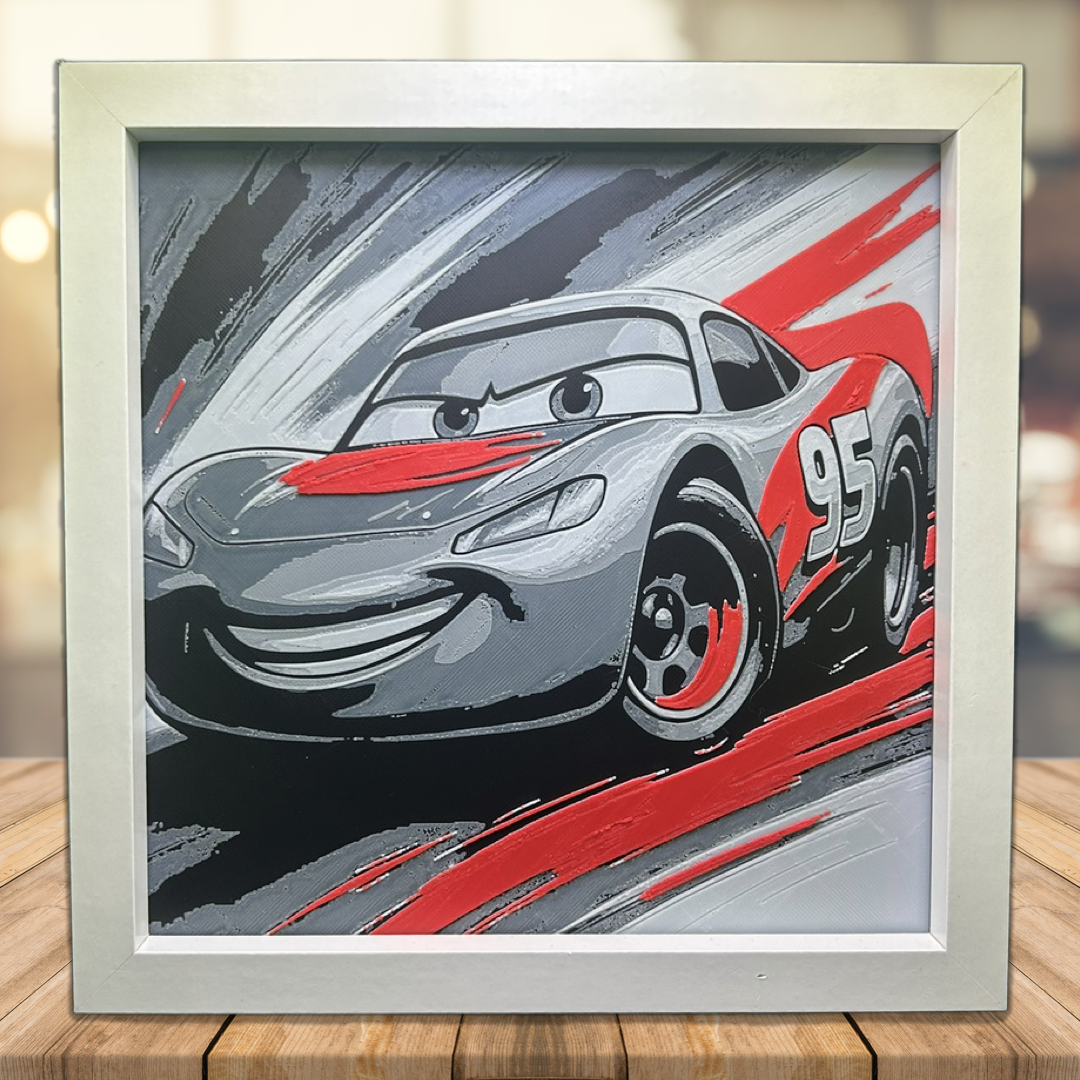 Lightning McQueen 3D Printed Fan Art