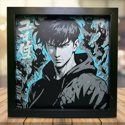 Jin Woo - Solo Leveling 3D Printed Fan Art