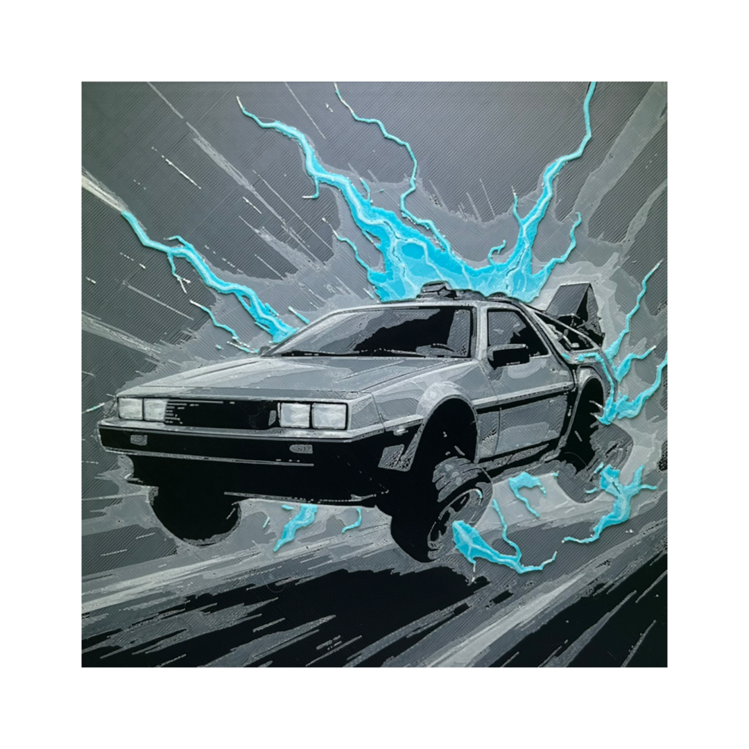 Back to the Future – The DeLorean 3D Printed Fan Art