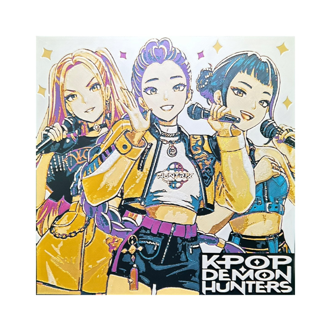 K-pop Demon Hunters 3D Printed Fan Art