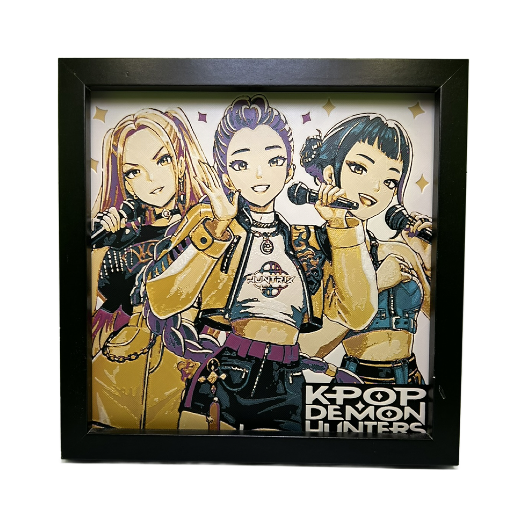 K-pop Demon Hunters 3D Printed Fan Art