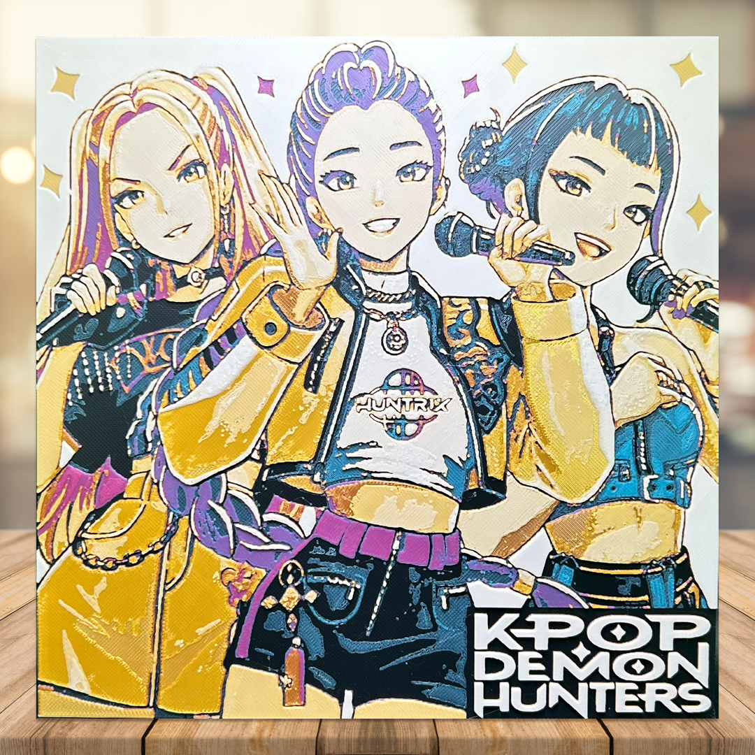 K-pop Demon Hunters 3D Printed Fan Art