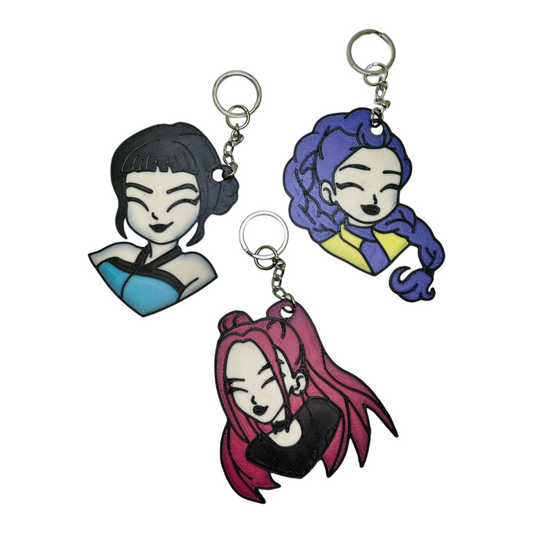 K-pop Demon Hunters 3D Printed Fan Art KeyChain