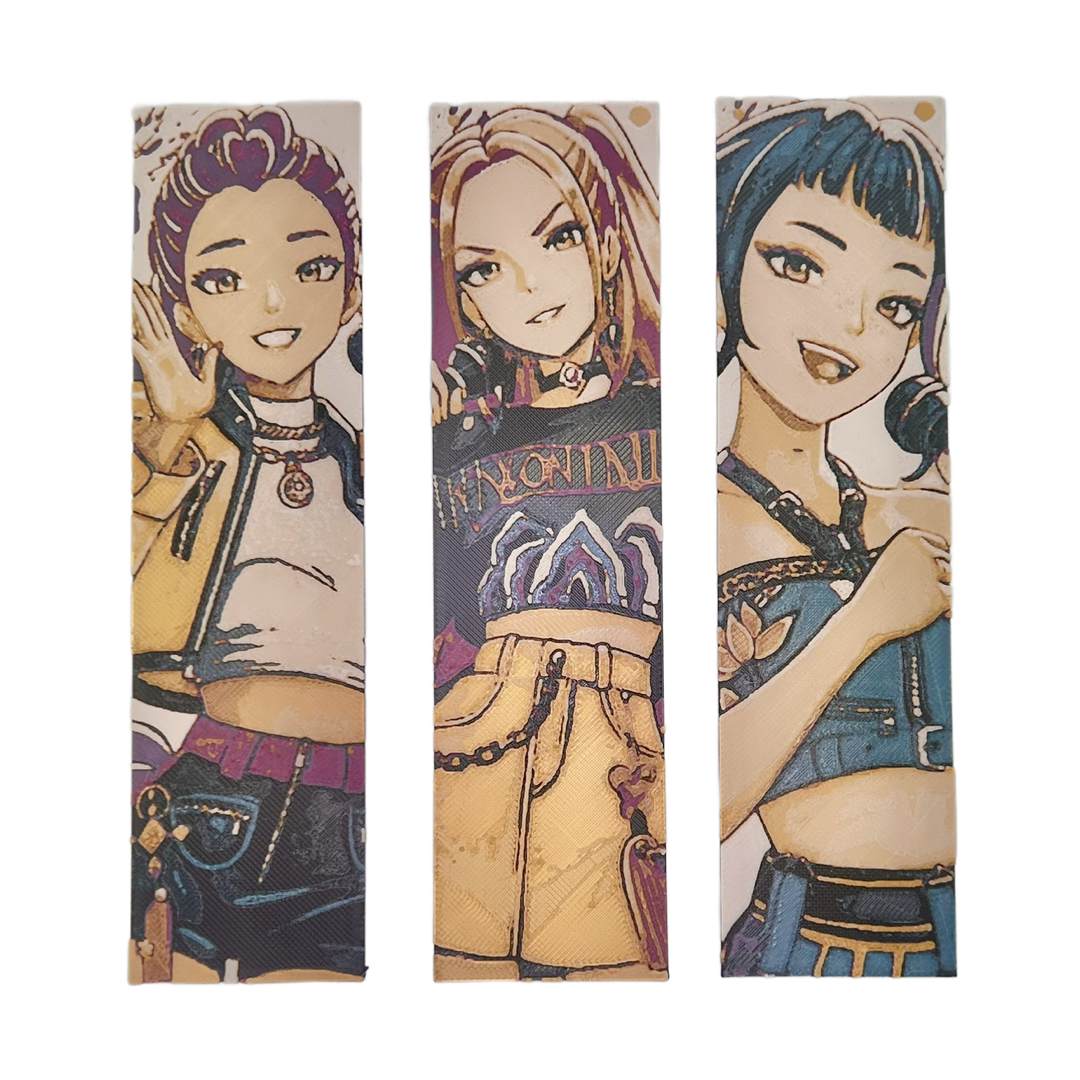 K-pop Demon Hunters 3D Printed Fan Art Bookmark