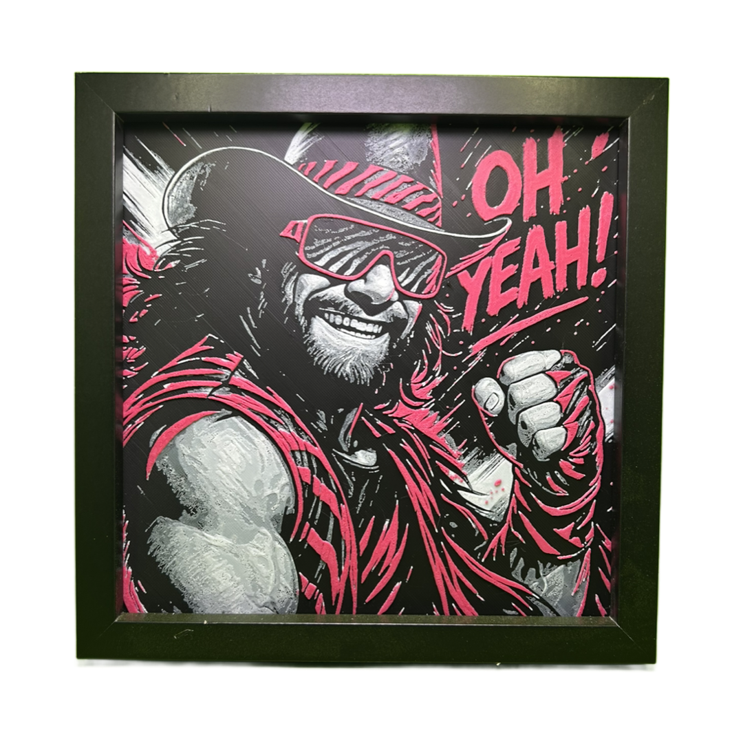 Macho Man Randy Savage - WWE 3D Printed Fan Art