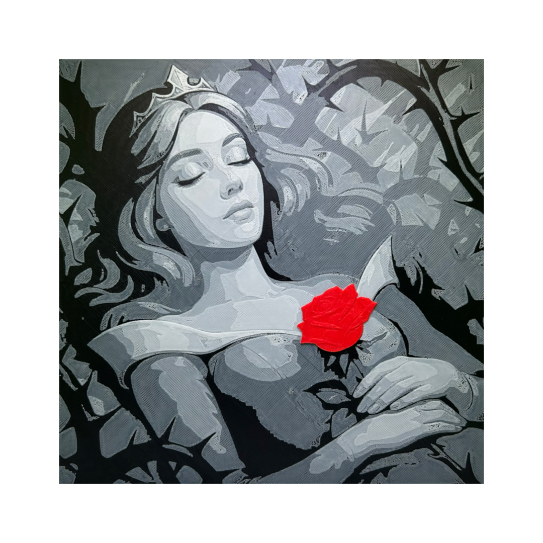 Sleeping Beauty  3D Printed Fan Art