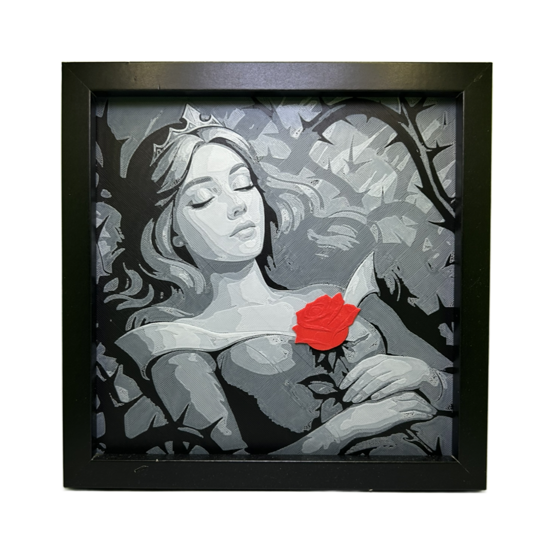 Sleeping Beauty  3D Printed Fan Art