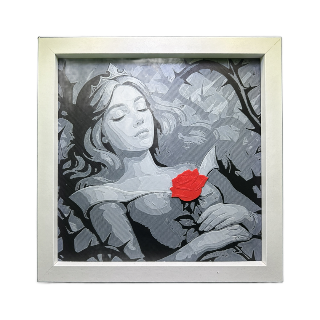 Sleeping Beauty  3D Printed Fan Art