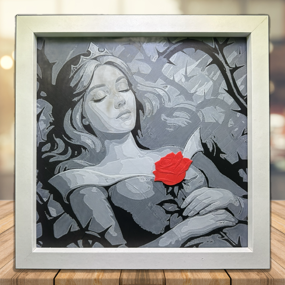 Sleeping Beauty  3D Printed Fan Art