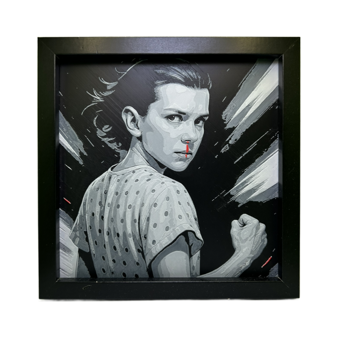 Eleven  Millie Bobby Brown V2 3D Printed Fan Art