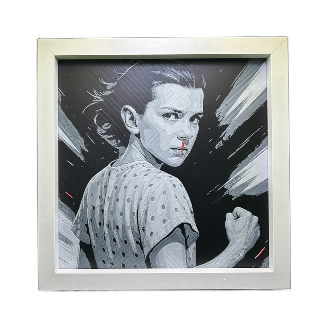 Eleven  Millie Bobby Brown V2 3D Printed Fan Art