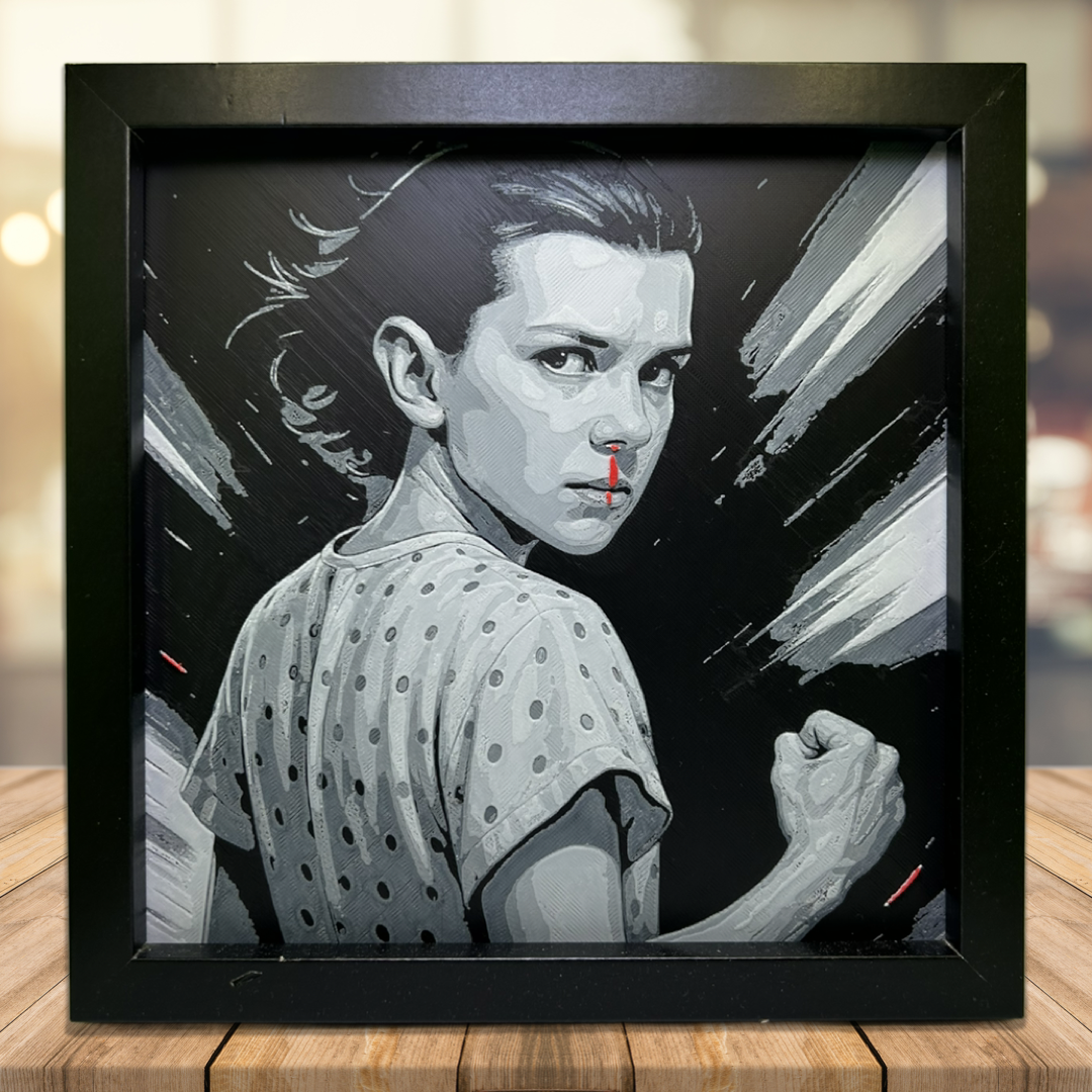 Eleven  Millie Bobby Brown V2 3D Printed Fan Art