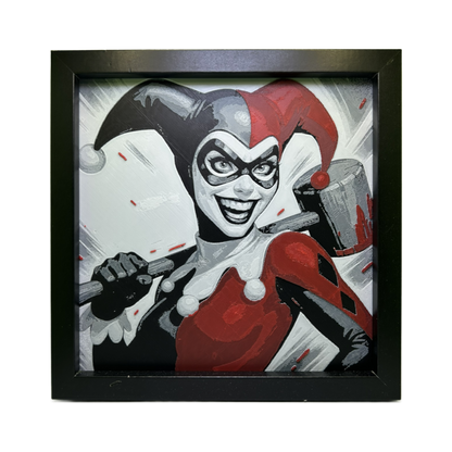 Harley Quinn - Comic Book Style 3D Printed Fan Art