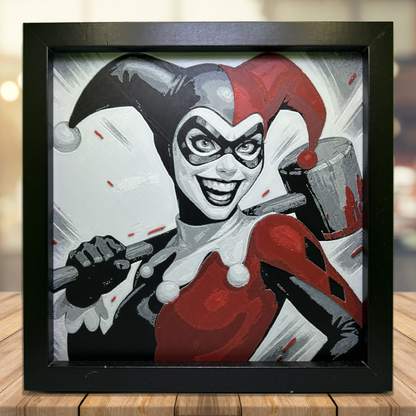 Harley Quinn - Comic Book Style 3D Printed Fan Art