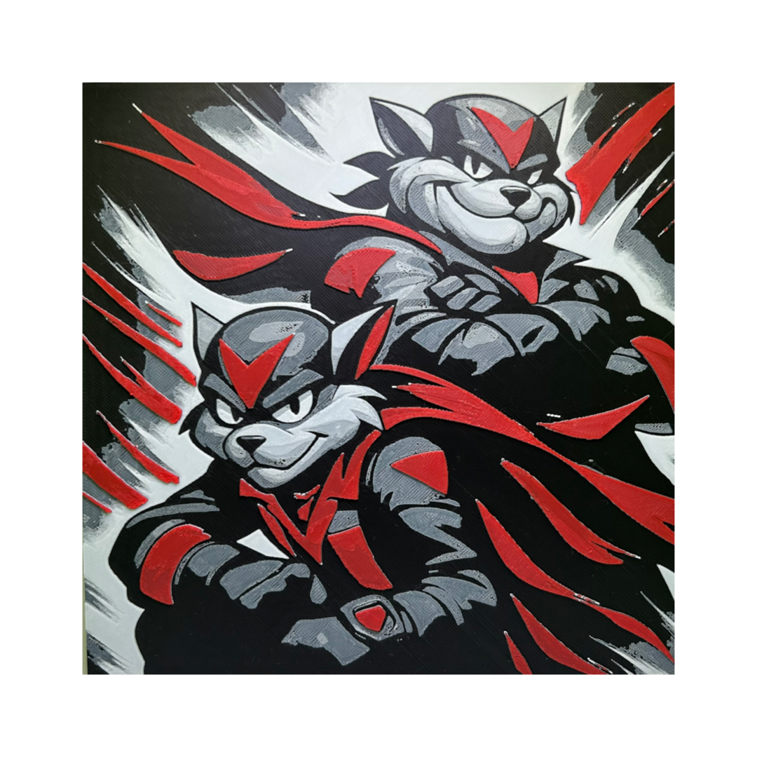 Razor & T-Bone – The Swat Kats 3D Printed Fan Art