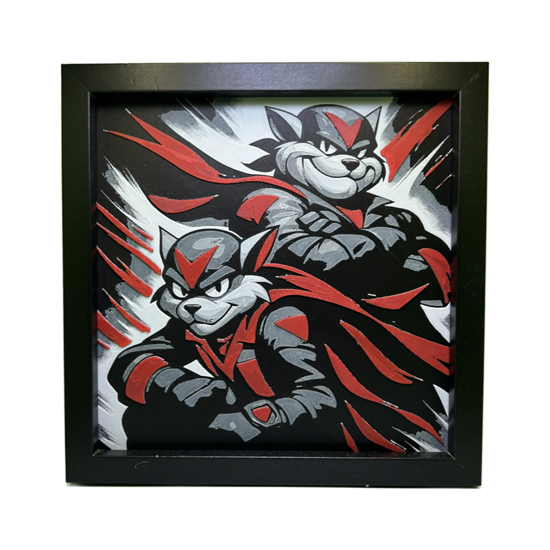 Razor & T-Bone – The Swat Kats 3D Printed Fan Art
